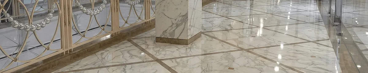 Beautiful marble floor professionally installed in Tacoma, WA